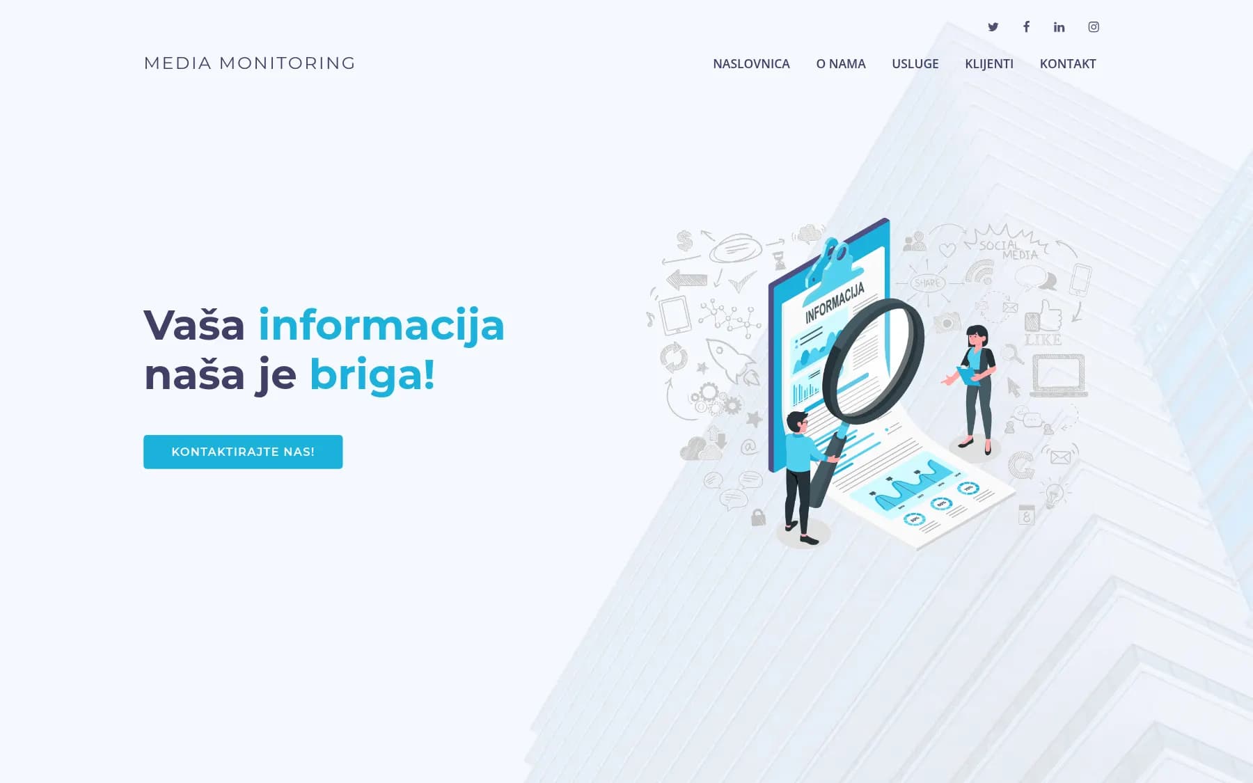 The agency's home page.
